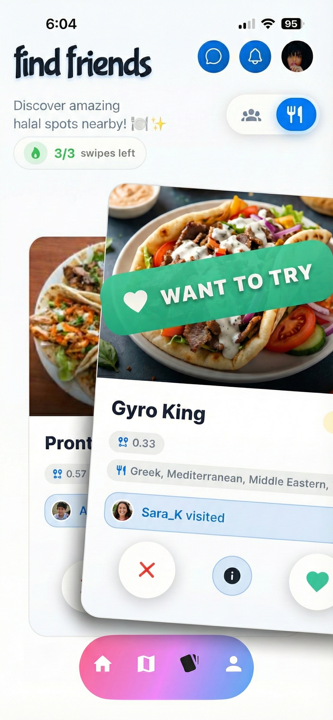 Halwaa Restaurant Swiping Screenshot